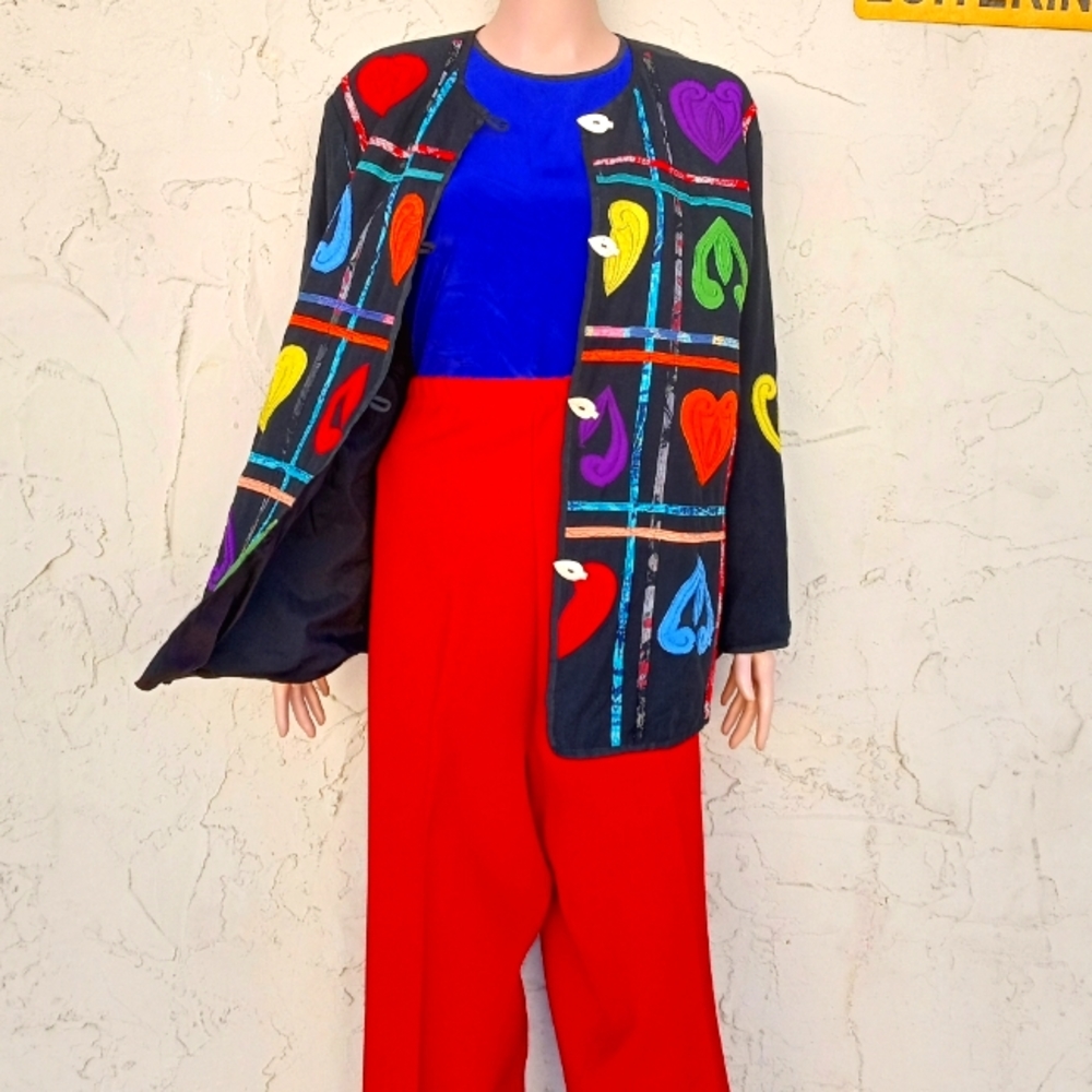 Vintage Patchwork Embroidered Jacket - image 2